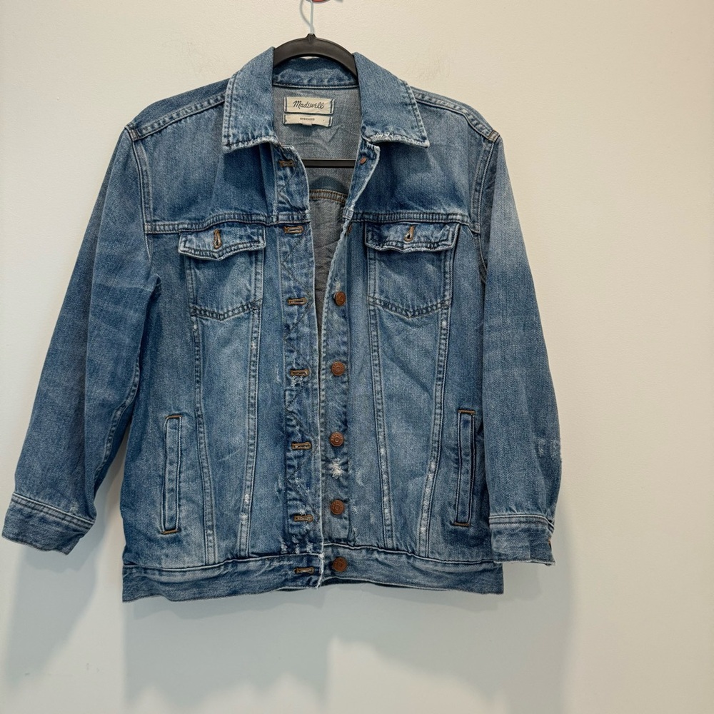 Madewell oversized denim jacket size s